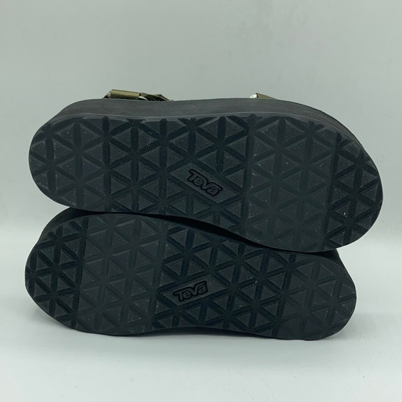 Teva Universal Satin Olive Platform Sandals - Picture 5 of 9